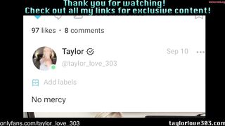 taylor_love_303 Video  [Chaturbate] gilf pussyhairy radiant sensation