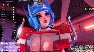 skyeanette - [Video] cosplay role-play huge dildo boobs