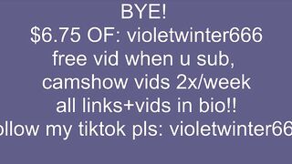 violetwinter666 - Video [Chaturbate] fuckpussy step-daughter Tantus Silk Athletic Build