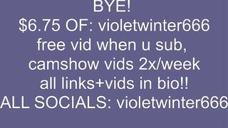 violetwinter666 - Video [Chaturbate] fuckpussy step-daughter Tantus Silk Athletic Build