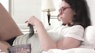 shyhotnerd - [Video] footjob balloons playing big tits