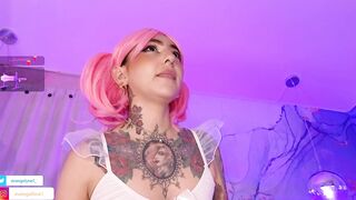 Evangelyne_1 - [Hot Stripchat] colorful cosplay goth tattoos-white