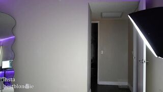 bestblondiiecb - [Hot Chaturbate] blowjob shaved huge dildo footjob