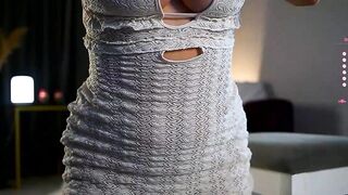 NancyHols - We've recorded a private show for you student nylon striptease role-play