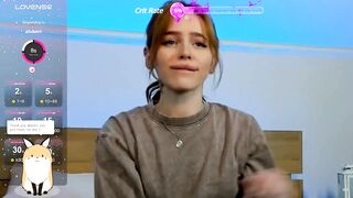 MissRedFox - Porn Video [Bongacams]: hungry longing, naked porn slut, seductive undressing