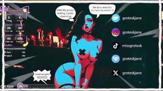MissGrotesk - Porn Video [Bongacams]: burning tremors, elegant cleavage, girl alone