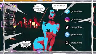 MissGrotesk - Porn Video [Bongacams]: burning tremors, elegant cleavage, girl alone