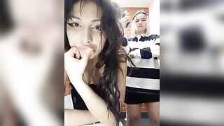 Tinablackkk - Porn Video [Bongacams]: quick flirt session, mesmerizing bosom, webcast replay
