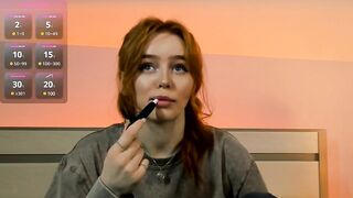 MissRedFox - Porn Video [Bongacams]: enchanting porn slut, angelic beauty, toned thighs