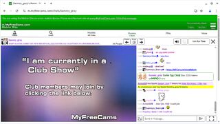 Sammy_gray - Porn Video [Myfreecams]: lively cam slut, vibrant streamer, previously live show