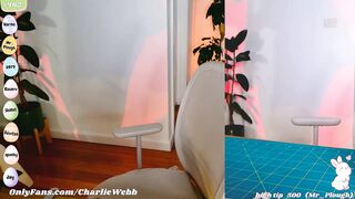 CharlieWebb - Porn Video [Myfreecams]: lustful cam experience, svelte frame, shapely silhouette