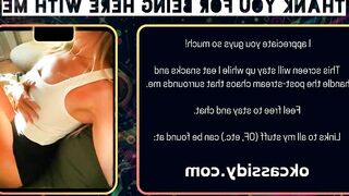 oh_ok_cassidy - Chat Latest Stream nerd Webcam snapshot facesitting slimbody