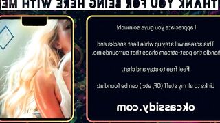 oh_ok_cassidy - Chat Latest Stream nerd Webcam snapshot facesitting slimbody