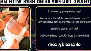 oh_ok_cassidy - Chat Latest Stream nerd Webcam snapshot facesitting slimbody