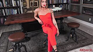 AllOver30 Interview AllOver30 WhitneyOc Blonde MILF Mature Solo Striptease