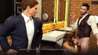 Husband and wife explore their marriage Cuckold Hotwife Bigdick 3D Hardcore Blowjob FULL HD