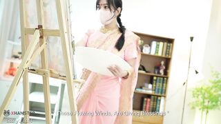 New Indian Bhabhi Cheating with European Men with Big Dick but Indian Husband Caught desi indian blowjob hindi