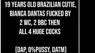 Bianca Dantas Ripped by 2 WC 2 BBC 4 Studs at Once DATM No Cuts Big Gaps Uncut
