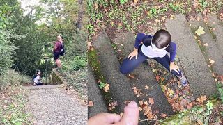 Bruce and Morgan Flashing and Drinking my New Friend blowjob brunette hardcore piss public threesome