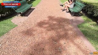 NEW OnlyFans Sluts take off their Panties in Front of Strangers in a Public Park and Lure them