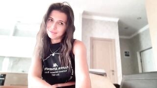 YourrrAngell - Porn Video [Myfreecams]: teasing striptease video, raw and real session, voluptuous décolletage