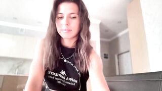 YourrrAngell - Porn Video [Myfreecams]: teasing striptease video, raw and real session, voluptuous décolletage