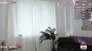 JinnyGold - Porn Video [Bongacams]: sensual posterior, closeup, radiant bosom
